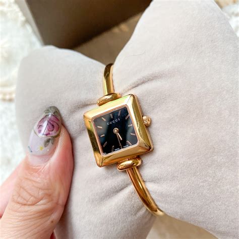 vintage gucci gold bracelet watch|value of vintage gucci watches.